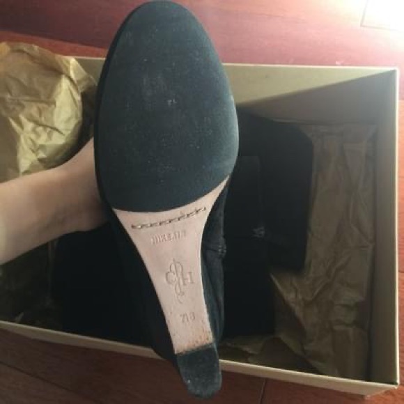 Cole Han Cora Suede Wedge Boot - Picture 2 of 4